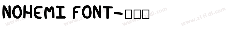 NOHEMI FONT字体转换